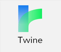 green and blue logo for Twine